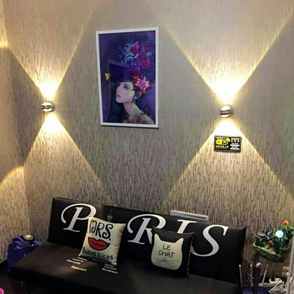 The bedroom wall lamp bedside lamp LED switch with modern minimalist living room balcony aisle stairs indoor double wall lamp