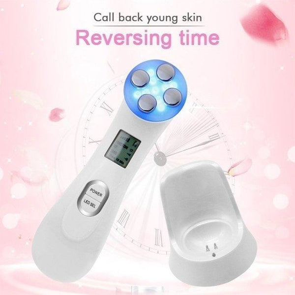 6in1 Face Skin RF&EMS Radio Mesotherapy Electroporation Face Beauty Pen Radio Frequency LED Photon Face Skin Rejuvenation Remover Wrinkle Face Lifting Tighten Beauty Tool