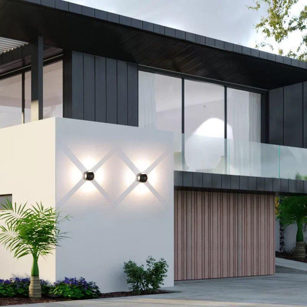 Outdoor waterproofing wall lamp indoor hotel courtyard wall wall lamp cross star light antirust LED exterior wall lamp