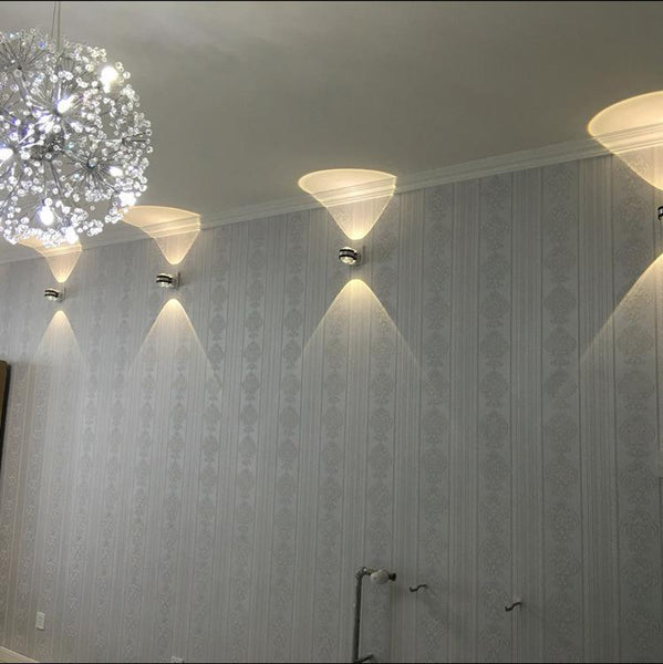 The bedroom wall lamp bedside lamp LED switch with modern minimalist living room balcony aisle stairs indoor double wall lamp